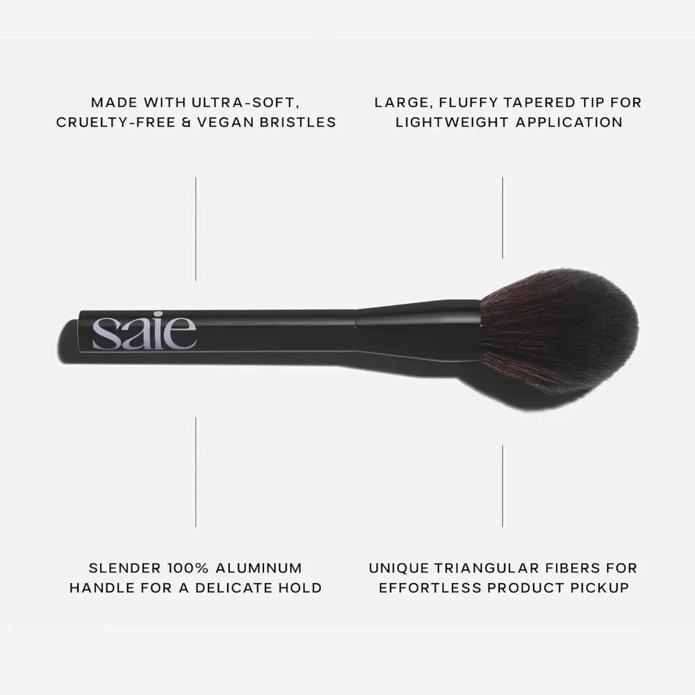 Saie 1 All-Over Powder Multi-Use Makeup Brush With Synthetic Bristles